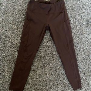 Lululemon leggings sz 10 mauve with side pockets EUC